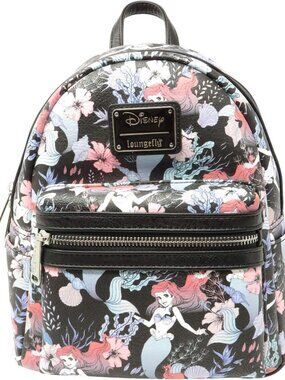 Ariel Mini Backpack Purse - Disney Inspired Loungefly Mermaid Shoulder Bag